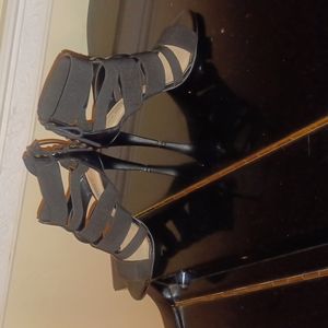 Black Strappy Heels